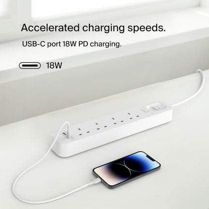 Surge Protection With Usb C 4 Outlet