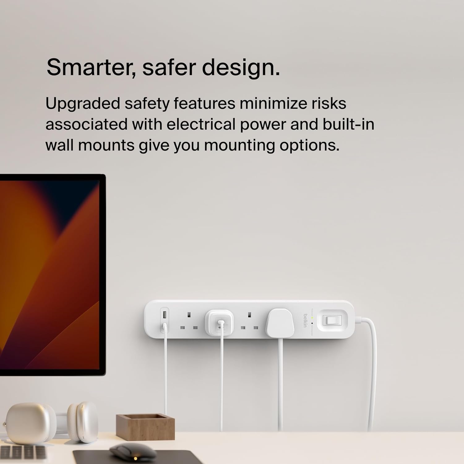Surge Protection With Usb C 4 Outlet