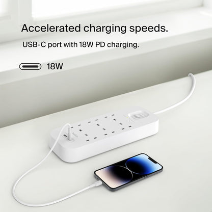 Surge Protection With Usb C 6 Outlet