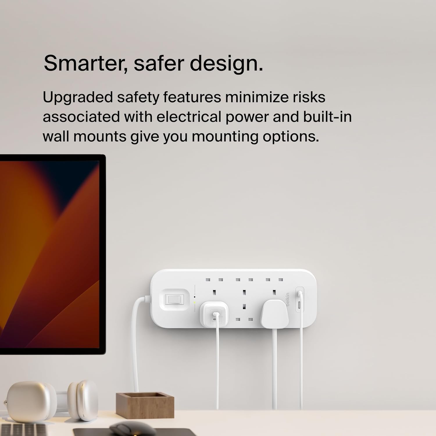 Surge Protection With Usb C 6 Outlet
