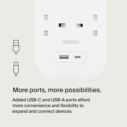 Surge Protection With Usb C 8 Outlet