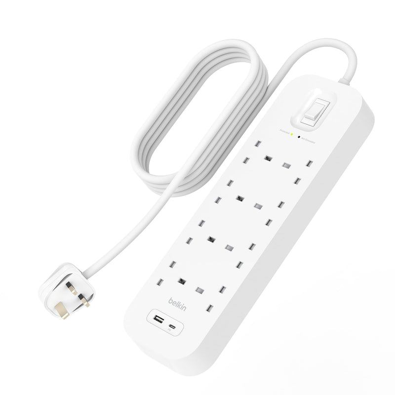 Surge Protection With Usb C 8 Outlet