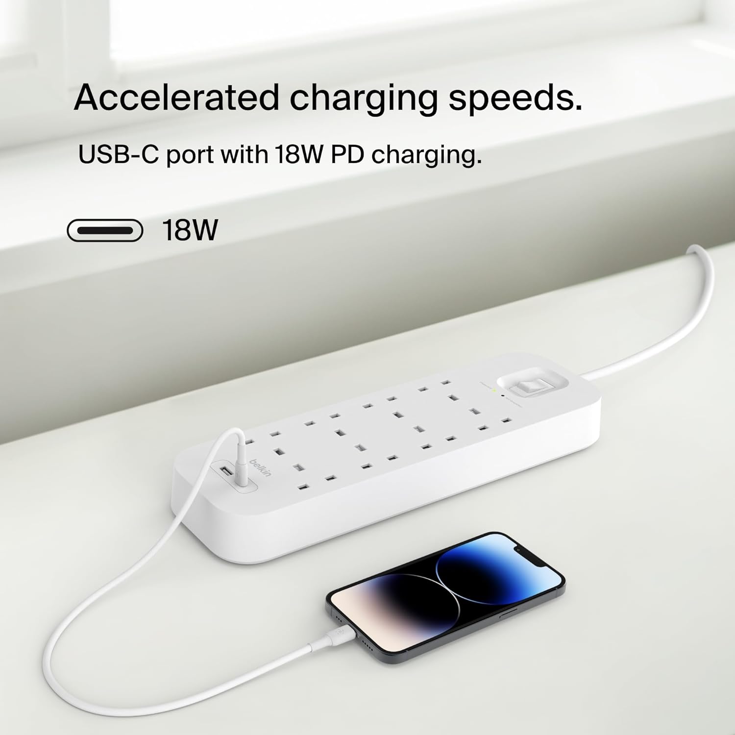 Surge Protection With Usb C 8 Outlet
