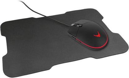 VARR GAMING SET LED MOUSE + MOUSEPAD 295X210X2MM