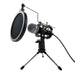 Gaming Microphone Set Inc Stand -Mic Popfilter Tripod Shockbaskt