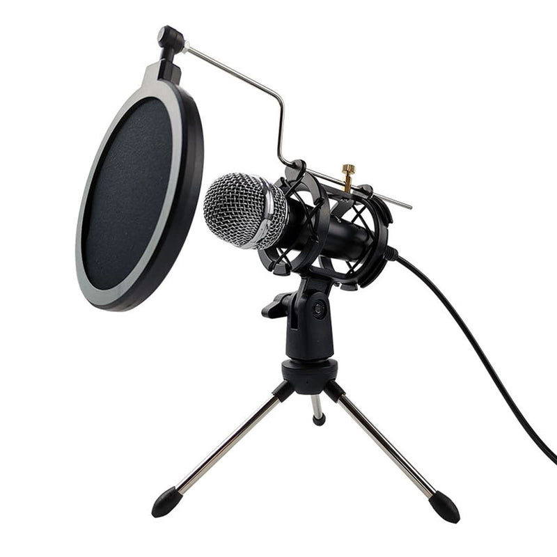 Gaming Microphone Set Inc Stand -Mic Popfilter Tripod Shockbaskt