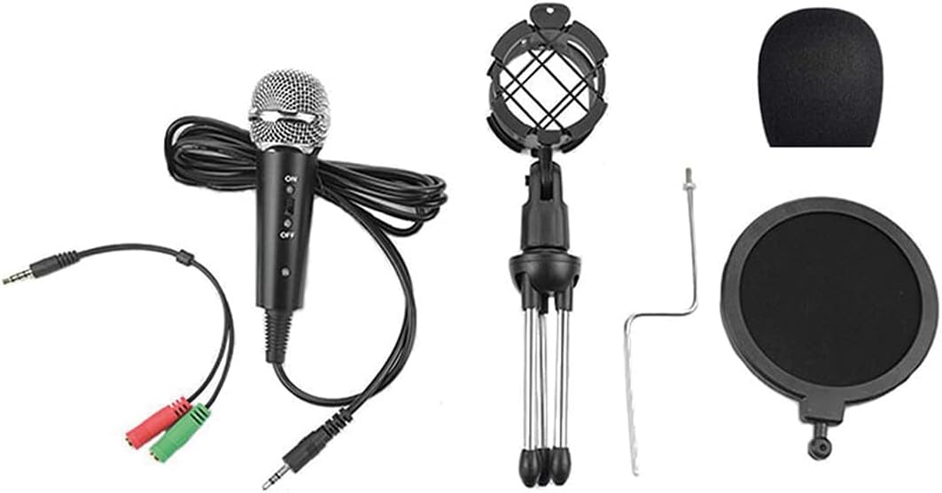 Gaming Microphone Set Inc Stand -Mic Popfilter Tripod Shockbaskt