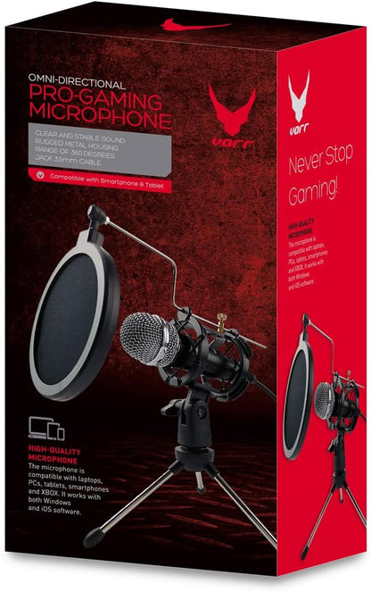 Gaming Microphone Set Inc Stand -Mic Popfilter Tripod Shockbaskt