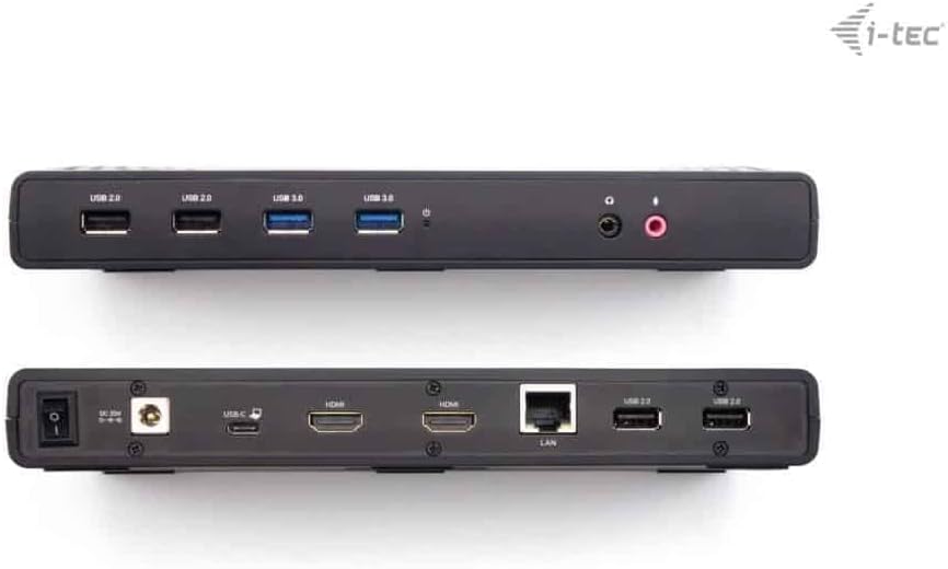 USB 3.0/USB-C/TB 2X HDMI DOCKING STATION + PD 85W UK VERS