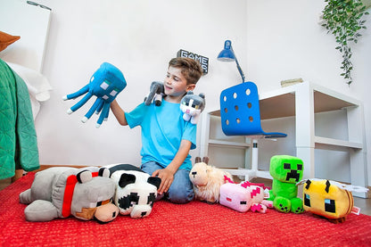 Minecraft HBT43 Plush 8-in Character Dolls, Soft, Collectible Gift for Fans Age 3 and Older, Multicolor, 15.24 cm*11.43 cm*22.86 cm Amazon Exclusive