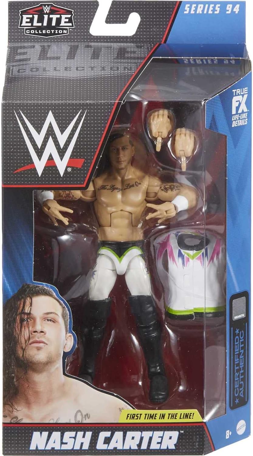 WWE Nash Carter Elite Collection Action Figure, 6-inch