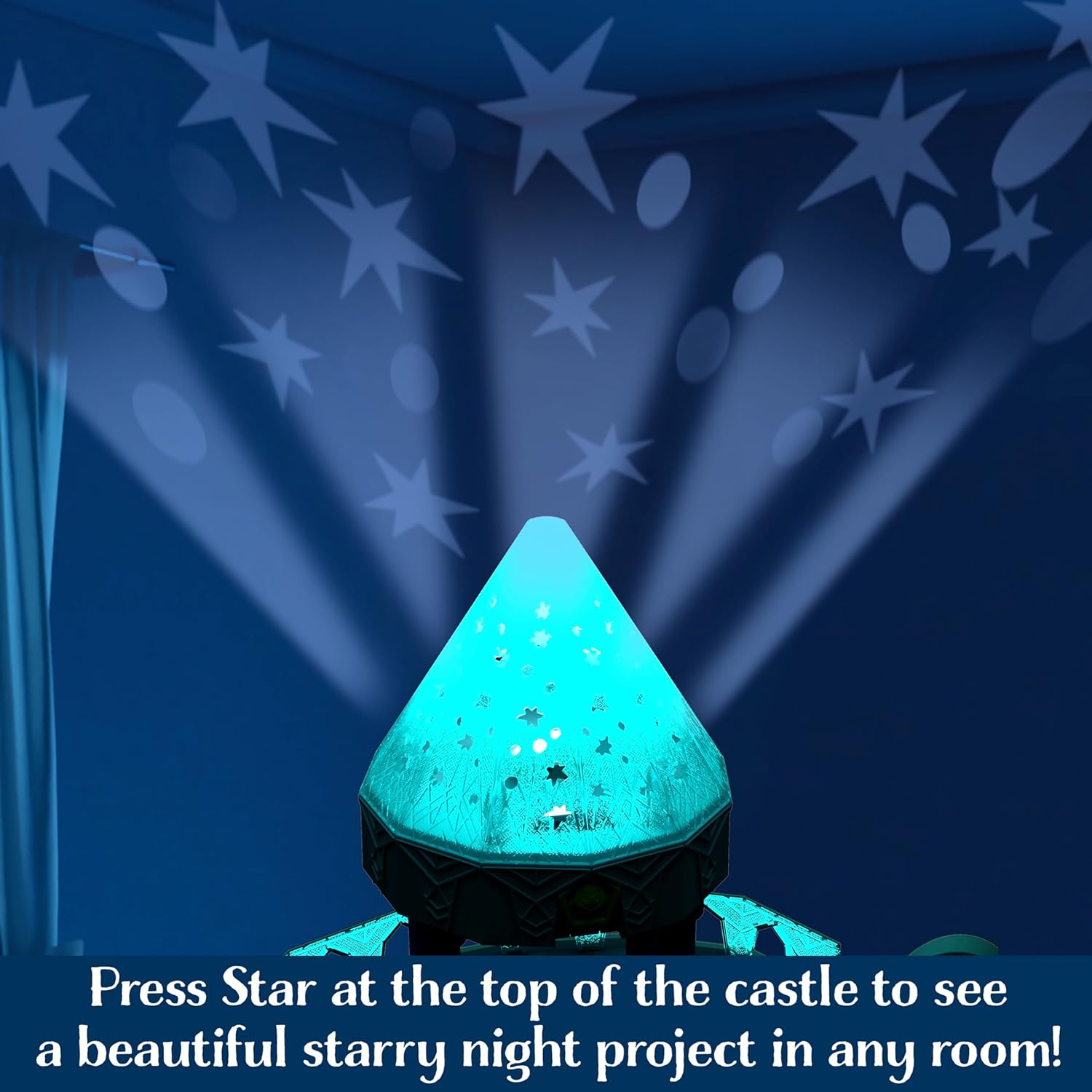 Mattel Disney Wish El Poder de los Deseos, Castillo Reino de Rosas Casa de muñecas con figuras y accesorios, inspirado en la película, juguete +3 años (HPX38
