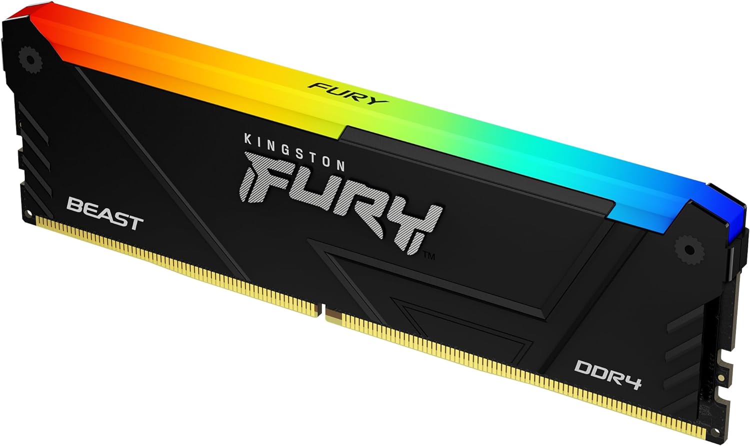 Kingston FURY Beast RGB 8GB 3600MT/s DDR4 CL17 DIMM Computer Memory KF436C17BB2A/8 8GB Single Module 3600MT/s 8Gbit
