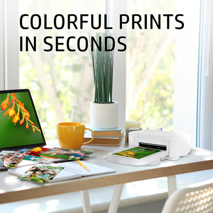HP Sprocket Studio Plus 4 x 6” Photo Paper and Cartridges (Includes 108 Sheets and 2 Cartridges) – Compatible only with HP Sprocket Studio Plus Printer, White