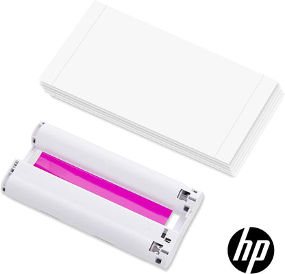 HP Sprocket Studio Plus 4 x 6” Photo Paper and Cartridges (Includes 108 Sheets and 2 Cartridges) – Compatible only with HP Sprocket Studio Plus Printer, White