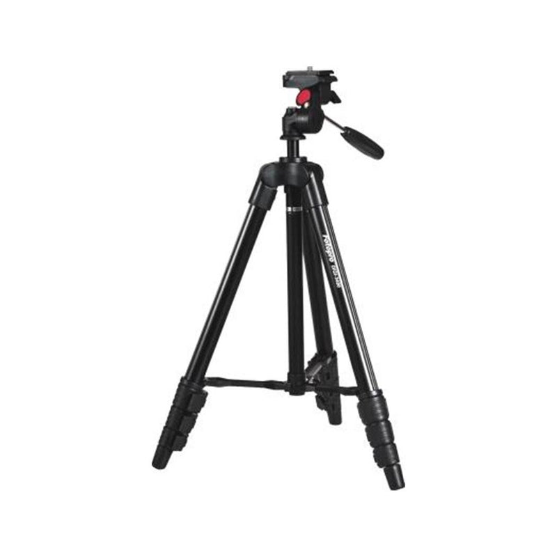 Rollei Compact Traveler Star S1 (Antes Digi 3400) - Trípode Compacto con Cabezal de trípode, Capacidad 2 kg, Altura 125 cm, Aluminio, Color Negro