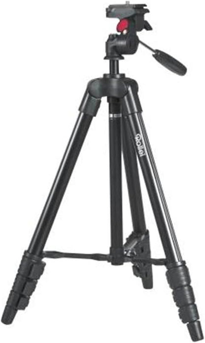 Rollei Compact Traveler Star S1 (Antes Digi 3400) - Trípode Compacto con Cabezal de trípode, Capacidad 2 kg, Altura 125 cm, Aluminio, Color Negro