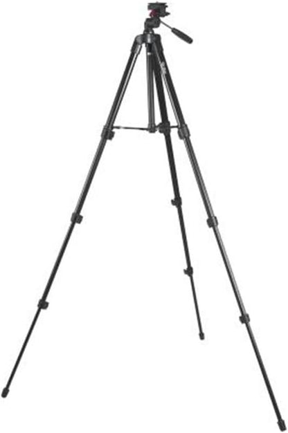 Rollei Compact Traveler Star S1 (Antes Digi 3400) - Trípode Compacto con Cabezal de trípode, Capacidad 2 kg, Altura 125 cm, Aluminio, Color Negro
