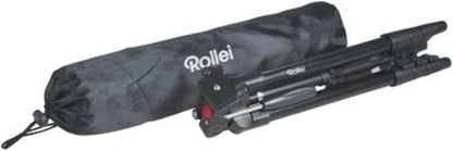 Rollei Compact Traveler Star S1 (Antes Digi 3400) - Trípode Compacto con Cabezal de trípode, Capacidad 2 kg, Altura 125 cm, Aluminio, Color Negro