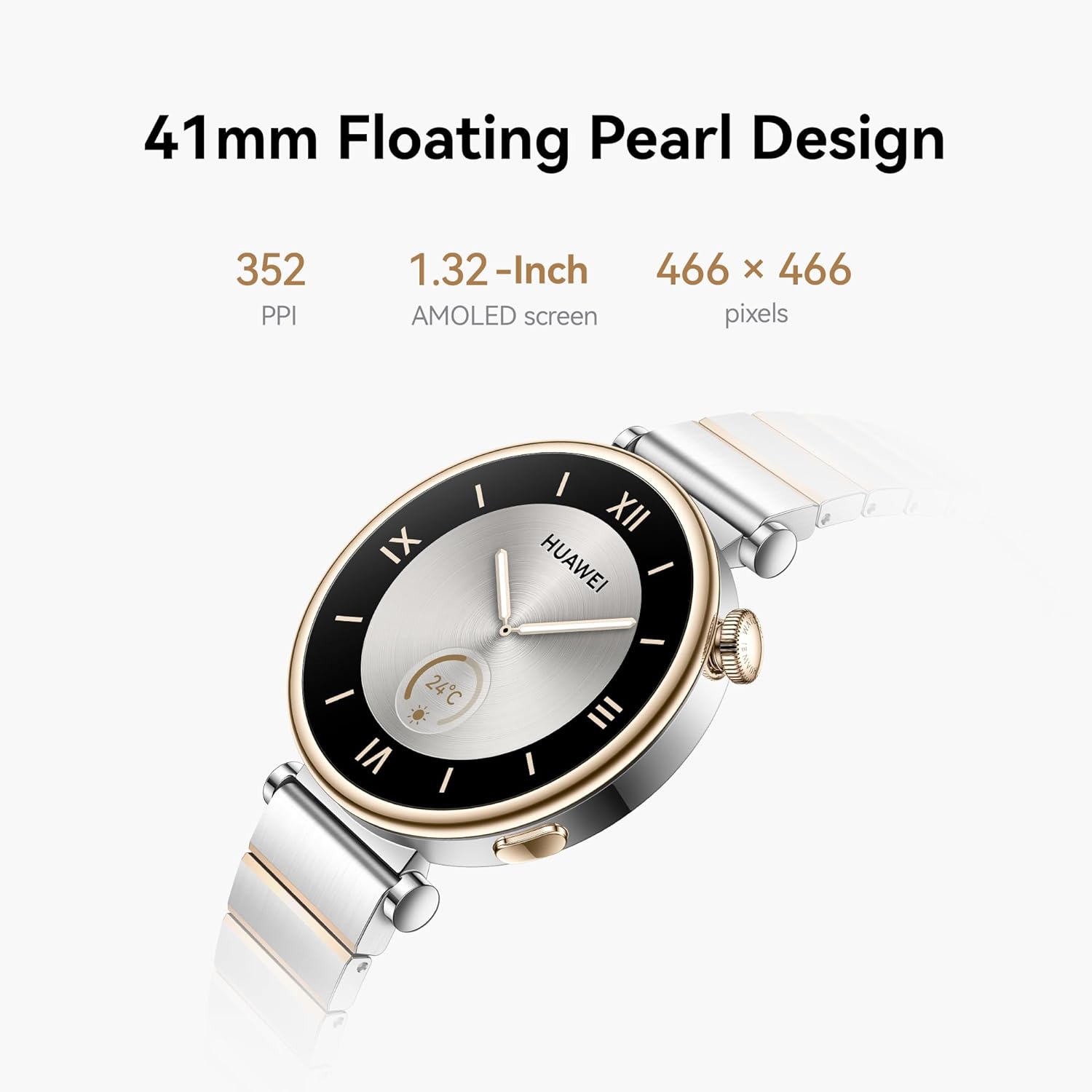 HUAWEI WATCH GT 4 Smart Watch for Women - Fitness Tracker Compatible with iOS & Android - 24H Health Monitoring including specific Women Health Management - Long Battery Life - 41MM