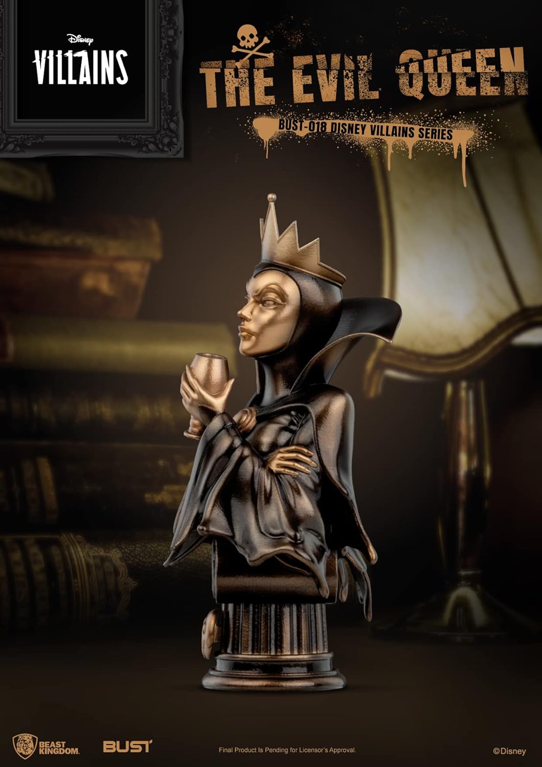Beast Kingdom Co., Ltd - Disney Villains - Bust-018 Evil Queen PVC Statue