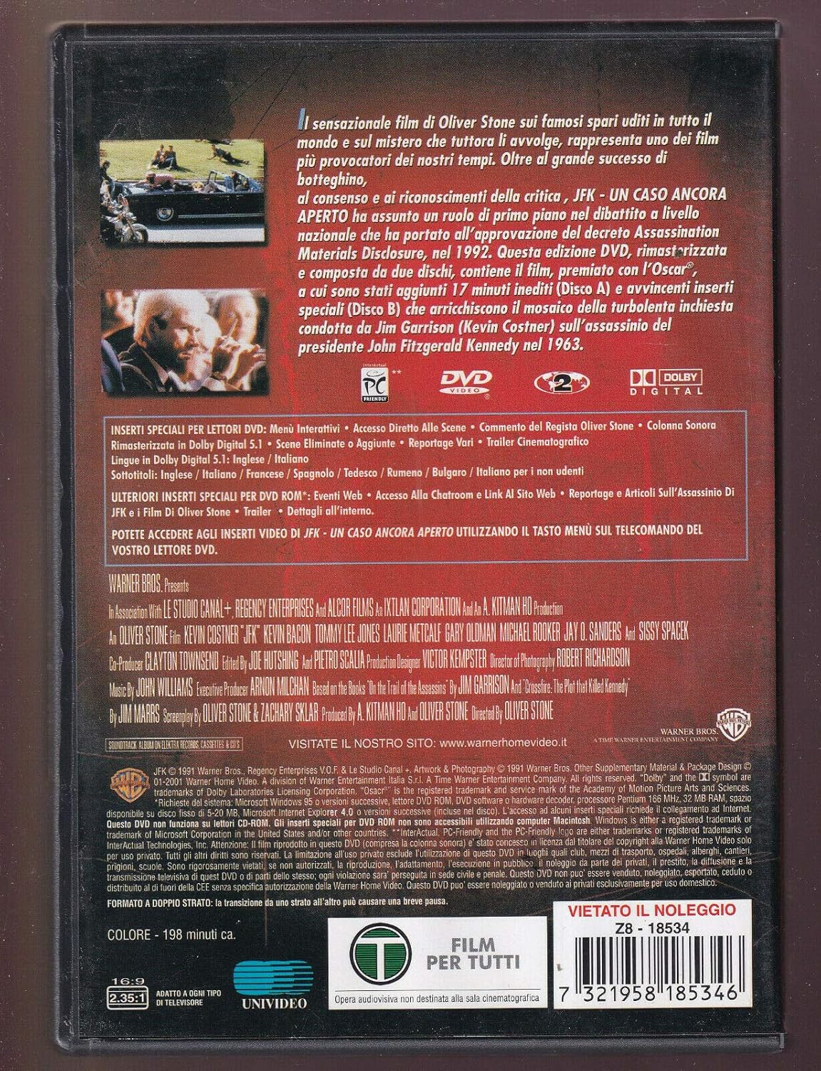 Jfk - Un Caso Ancora Aperto (Dc) (2 Dvd)