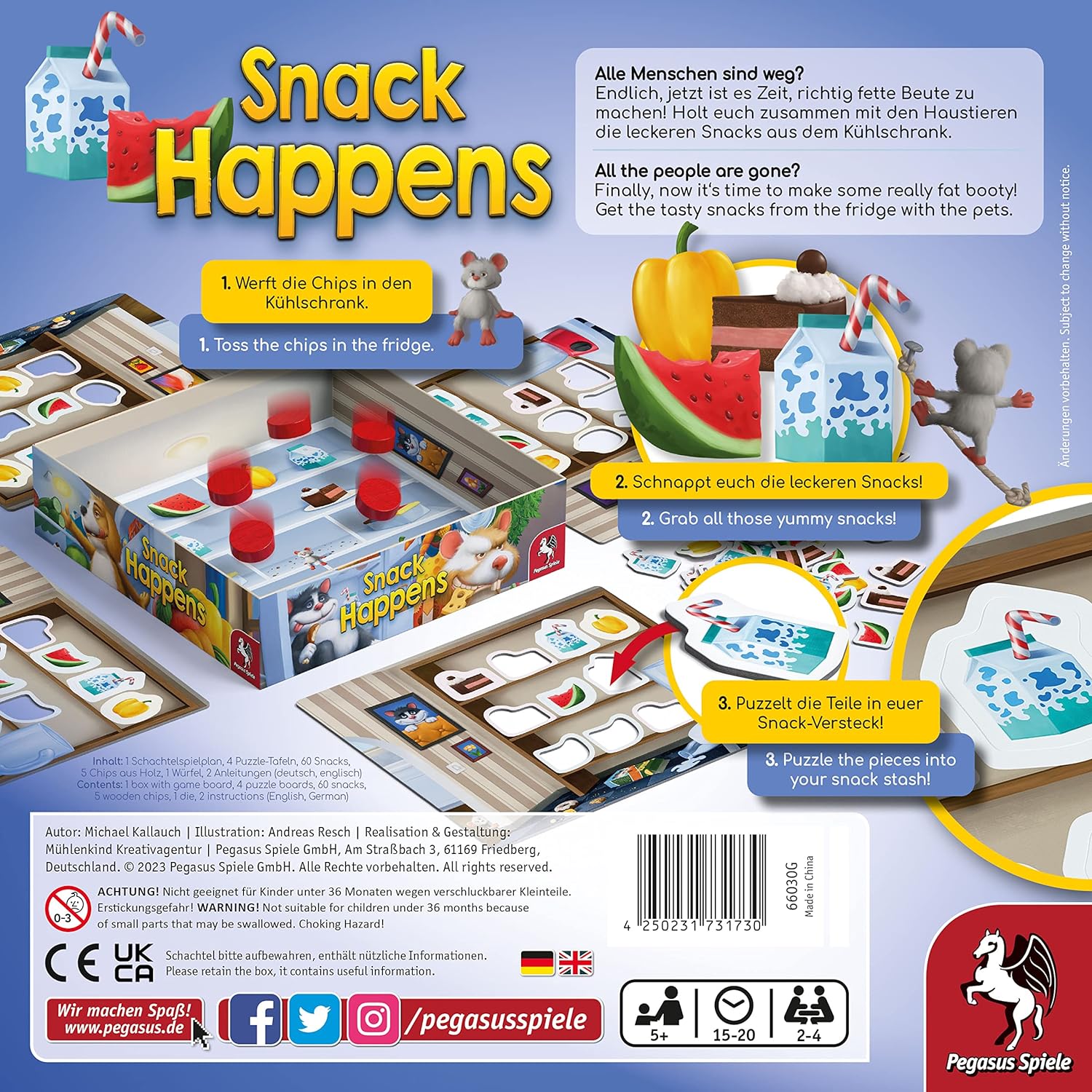 Pegasus Spiele 66030G Snack Happens Board Games