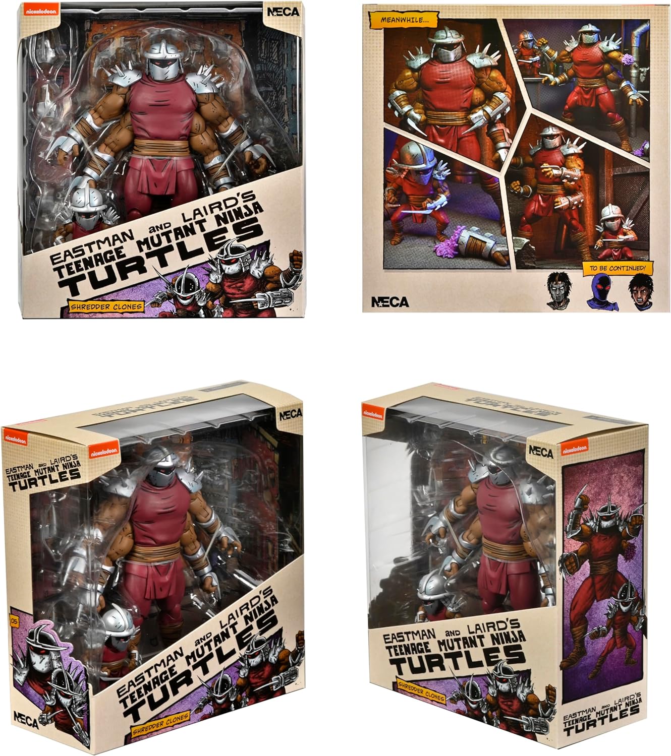 Tortues Ninja (Mirage Comics) figurine Shredder Clone & Mini Shredder (Deluxe) 18 cm
