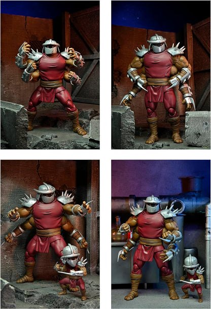 Tortues Ninja (Mirage Comics) figurine Shredder Clone & Mini Shredder (Deluxe) 18 cm
