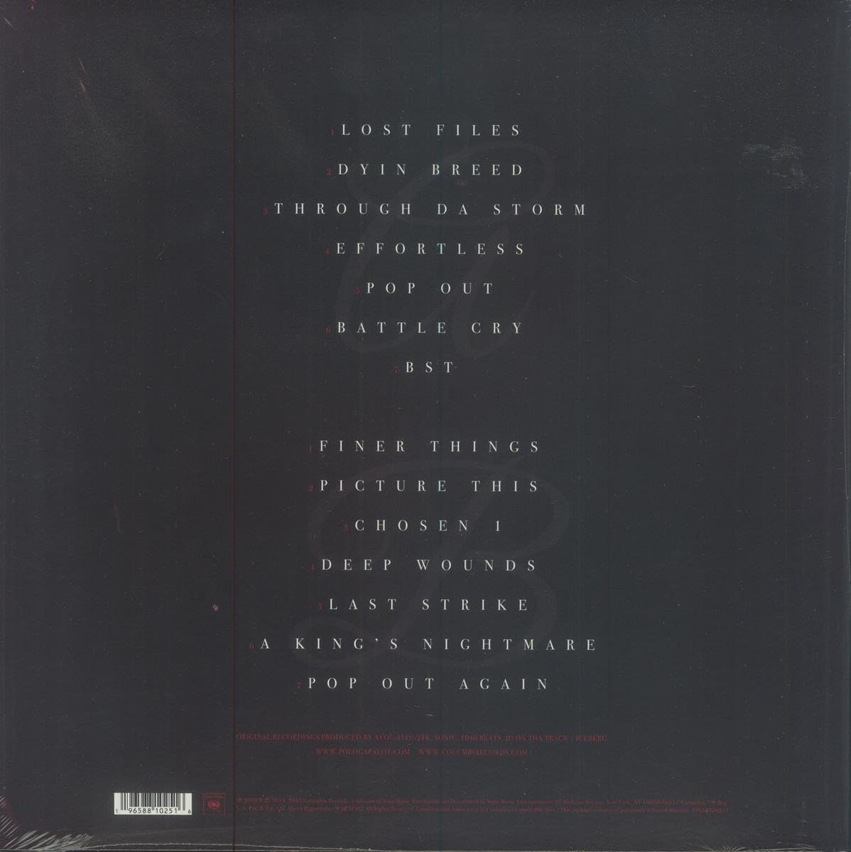 Die A Legend (Black Ice 150 Gram Vinyl)