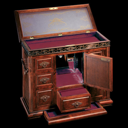 The Noble Collection The Lord of the Rings Middle Earth Treasure Chest - 12.6in (32 cm) Hardwood and Metal Jewellery Box - Officially Licensed Film Set Movie Props Gifts