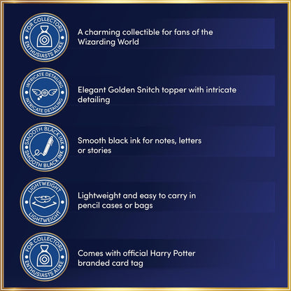 Harry Potter Official Golden Snitch Metallic Pen