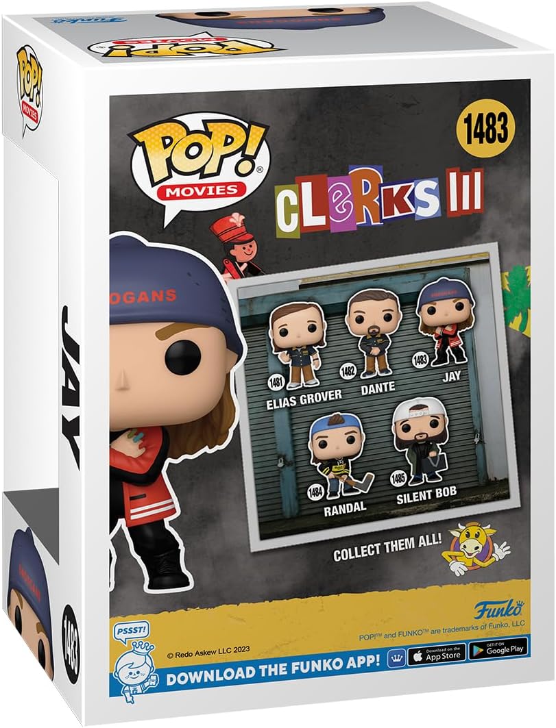 Funko POP! Movies: Clerks 3 - Jay - Collectable Vinyl Figure - Gift Idea - Official Merchandise - Toys for Kids & Adults - Movies Fans - Model Figure for Collectors and Display