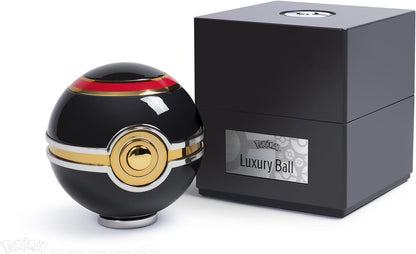 The Wand Company Original Poké Ball Authentic Replica - Realistic, Electronic, Die-Cast Poké Ball with Display Case Light Features – Officially Licensed by Pokémon (Luxury Ball)
