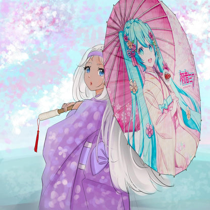 Hatsune Miku Ombrelle en papier Miku
