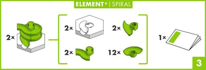 Ravensburger GraviTrax Extension Spiral - Marble Run STEM, Building and Construction Toys for Kids Age 8 Years +