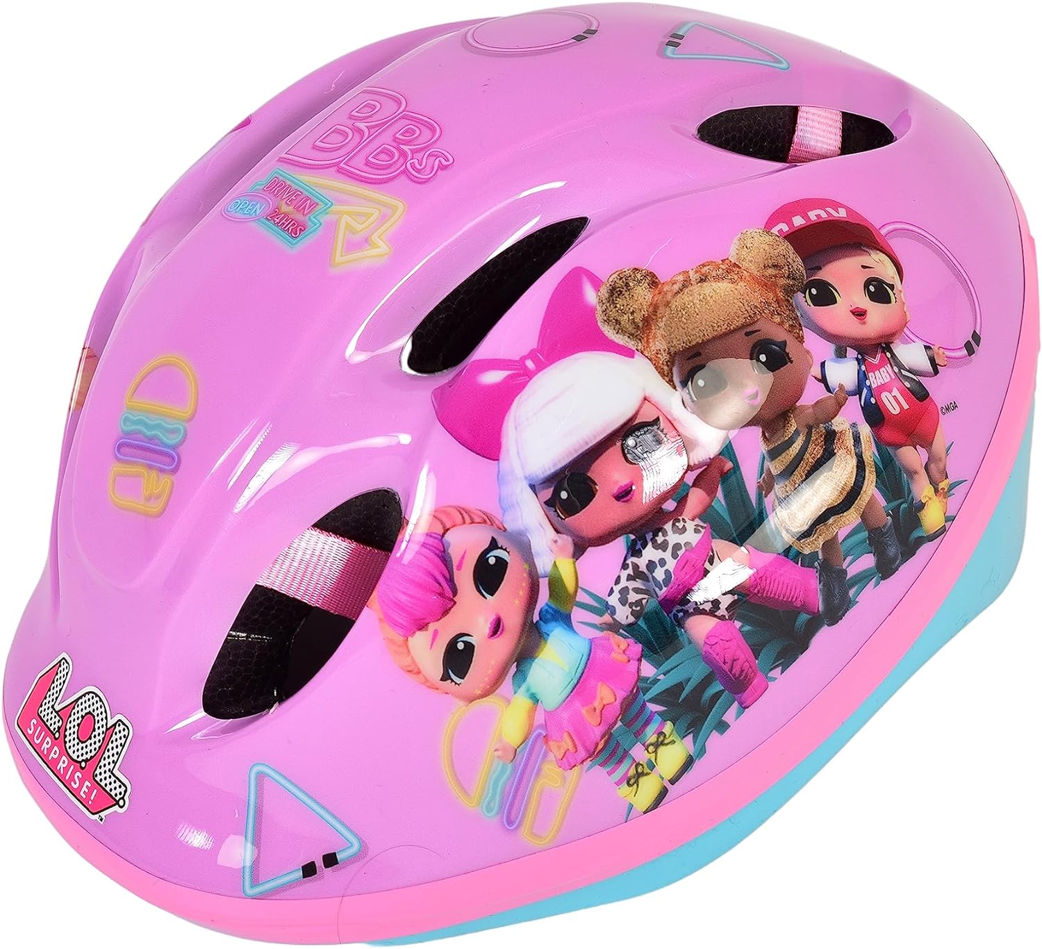 L.O.L. Surprise! Deluxe Children's Bicycle Helmet Size 52-56 cm TÜV/GS
