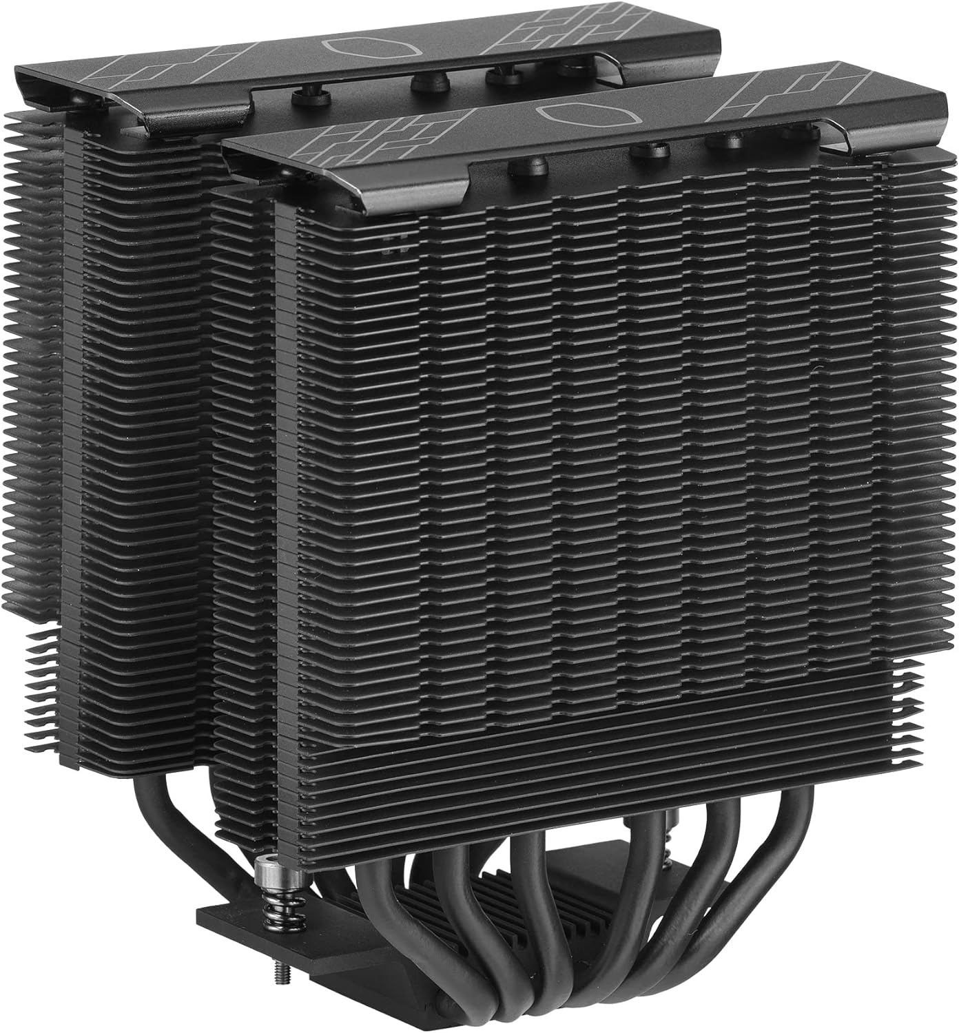 Cooler Master Hyper 622 Halo CPU Air Cooler - Aluminium Finish, 6 Compact Continuous Direct Contact Heat Pipes, Dual Tower Heat Sink, Dual Halo2 Fans, ARGB Auto Detect, LGA1700 & AM5 Brackets - Black Hyper 622 Halo Black