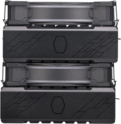 Cooler Master Hyper 622 Halo CPU Air Cooler - Aluminium Finish, 6 Compact Continuous Direct Contact Heat Pipes, Dual Tower Heat Sink, Dual Halo2 Fans, ARGB Auto Detect, LGA1700 & AM5 Brackets - Black Hyper 622 Halo Black