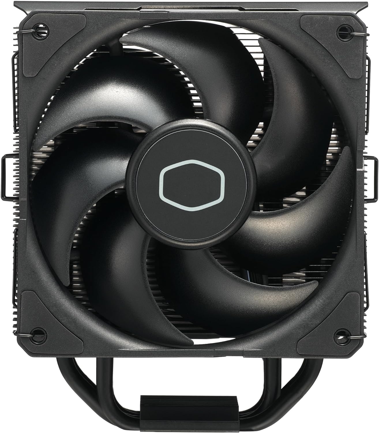 Cooler Master Hyper 212 Black CPU Air Cooler - Aluminium Finish, 4 Compact Continuous Direct Contact Heat Pipes, SickleFlow 120 Edge Fan, LGA1700 & AM5 Brackets - Black