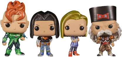 Funko Dragon Ball Z Android 16, Android 17, Android 18 and Dr. Gero Pop Vinyl Figure, 4-Pack, Multi-Colour (FUN61120) Taille unique Multi-coloured