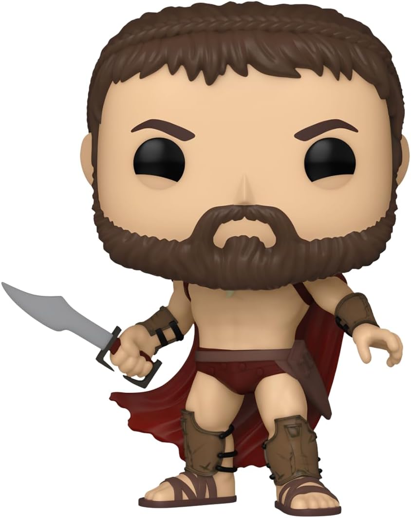 Funko POP! Movies: 300 - King Leonidas - 1/6 Odds for Rare Chase Variant - 300 the Movie - Collectable Vinyl Figure - Gift Idea - Official Merchandise - Toys for Kids & Adults - Movies Fans
