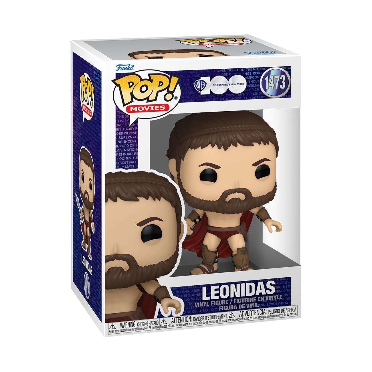 Funko POP! Movies: 300 - King Leonidas - 1/6 Odds for Rare Chase Variant - 300 the Movie - Collectable Vinyl Figure - Gift Idea - Official Merchandise - Toys for Kids & Adults - Movies Fans