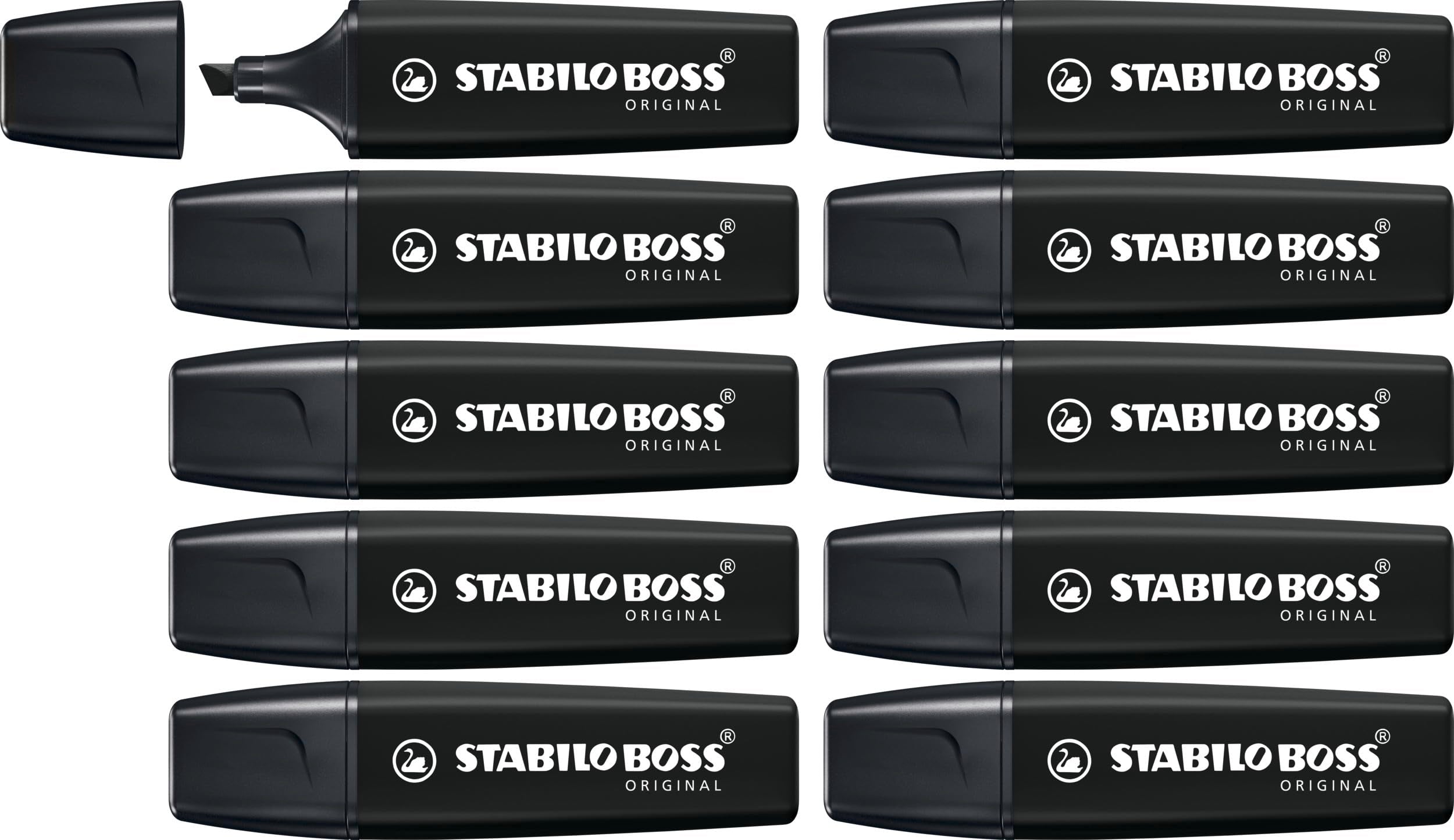 Highlighter - STABILO BOSS ORIGINAL NatureCOLORS - Pack of 10