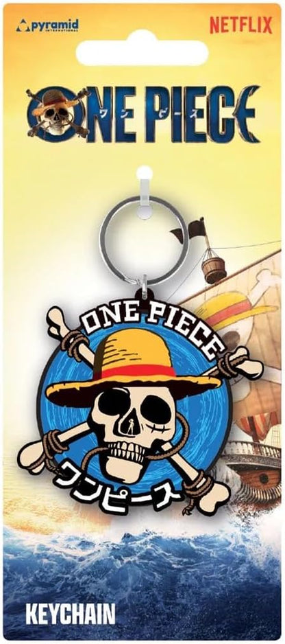 Pyramid International One Piece Live Action Straw Hat Crew Icon Schlüsselanhänger aus Gummi RK39490C, bunt, One size
