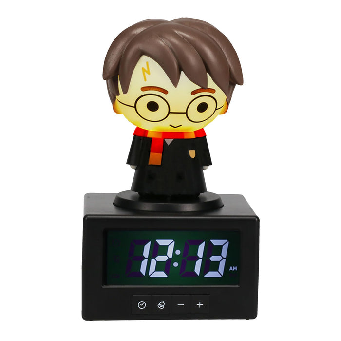 Paladone Harry Potter Digital Alarm Clock, Press Harry Potter for a Lamp or Night Light, Bedside Table Room Decor, Officially Licensed Merchandise