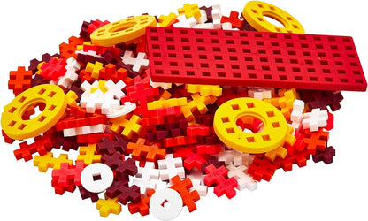 Plus-Plus Building Blocks Toy - 200 pcs Go Fire Car Kids Construction Toys, Creative Learning Resources and STEM Play for Home and Travel - Girls and Boys Toys Age 5 Plus