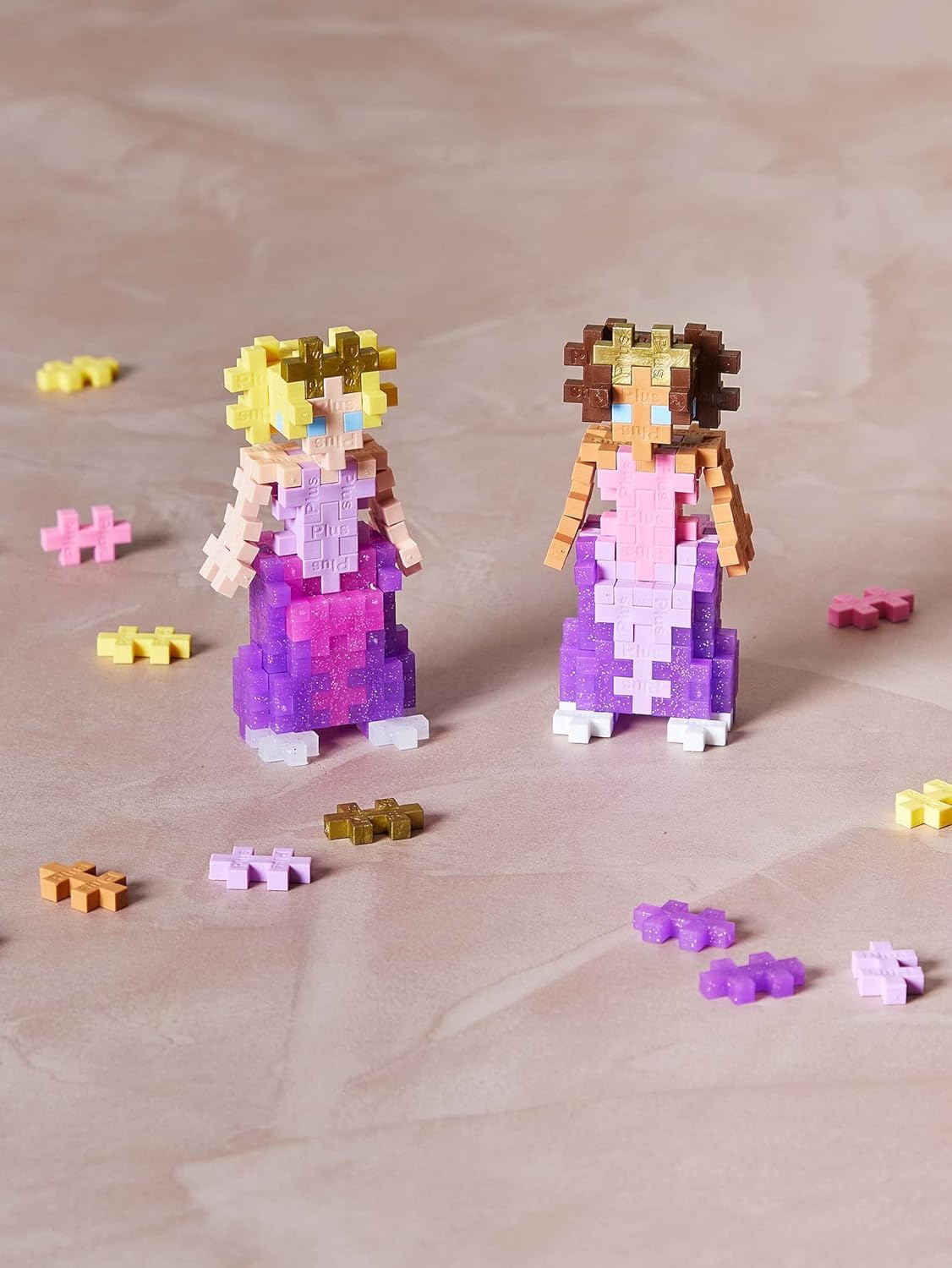 Plus-Plus 9604269 Creative Building Blocks Tube, Princess, Ingenious Construction Toy, 100 Pieces