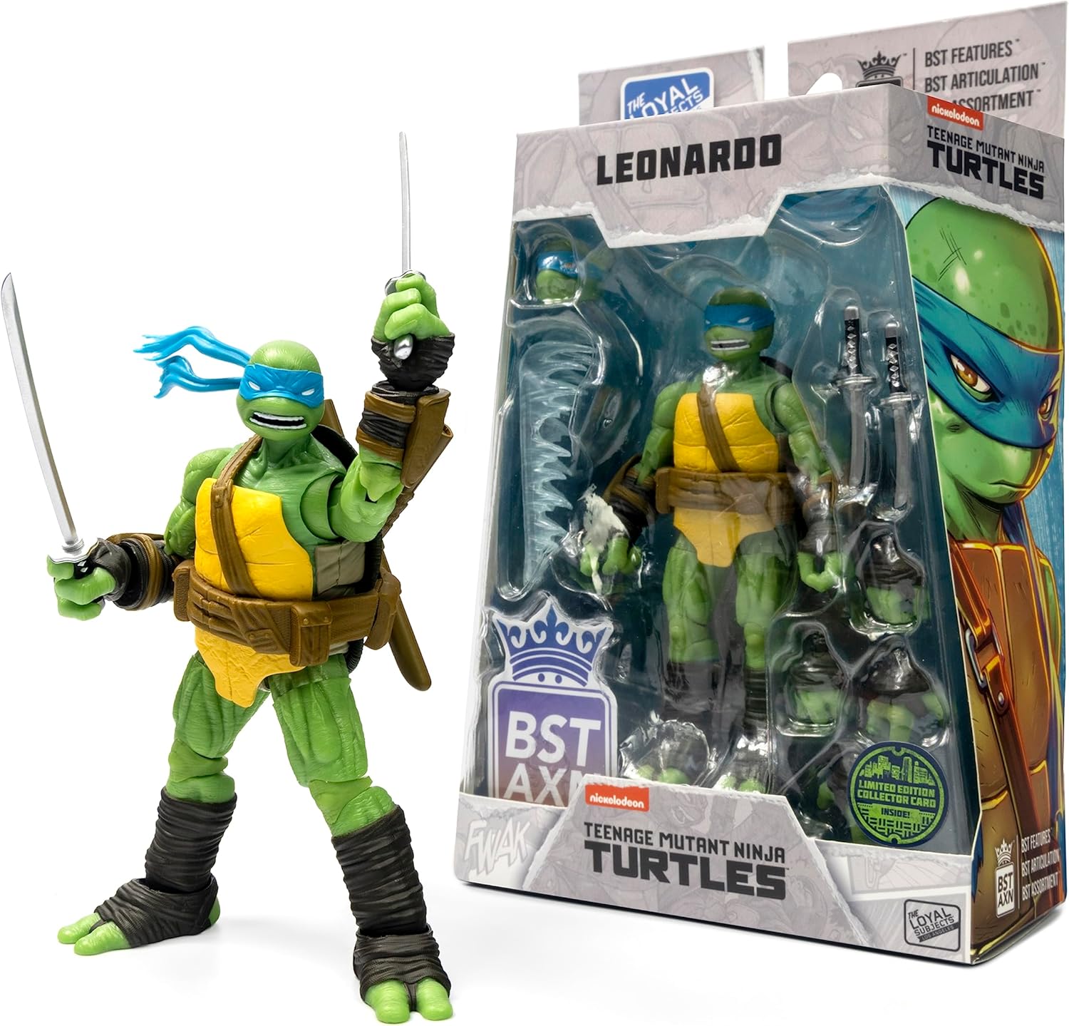 Teenage Mutant Ninja Turtles BST AXN Leonardo IDW Inspired Comic Heroes 5-inch Action Figure