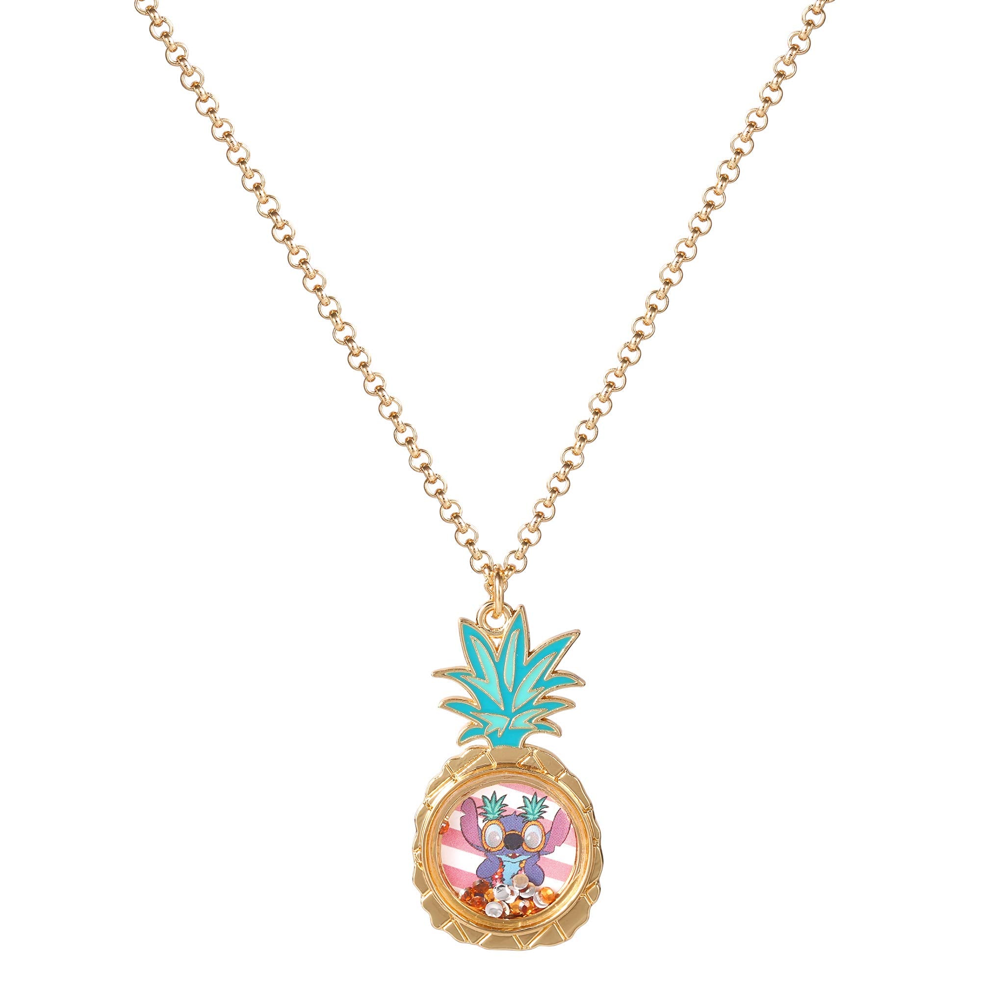 Disney Lilo & Stitch Floating Stones Necklace NH00923YRKL-16